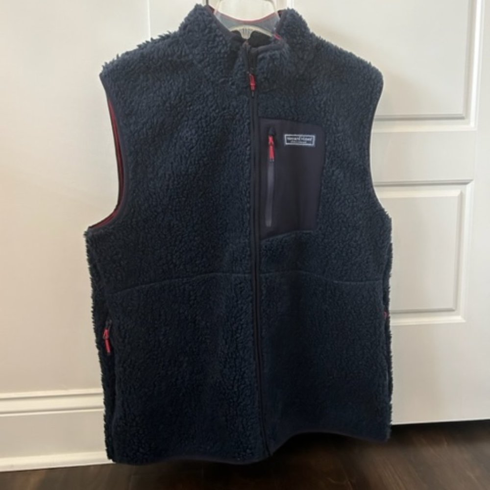 NWT, Never Worn, Men's Vineyard Vines Stillwater Sherpa Fleece Vest